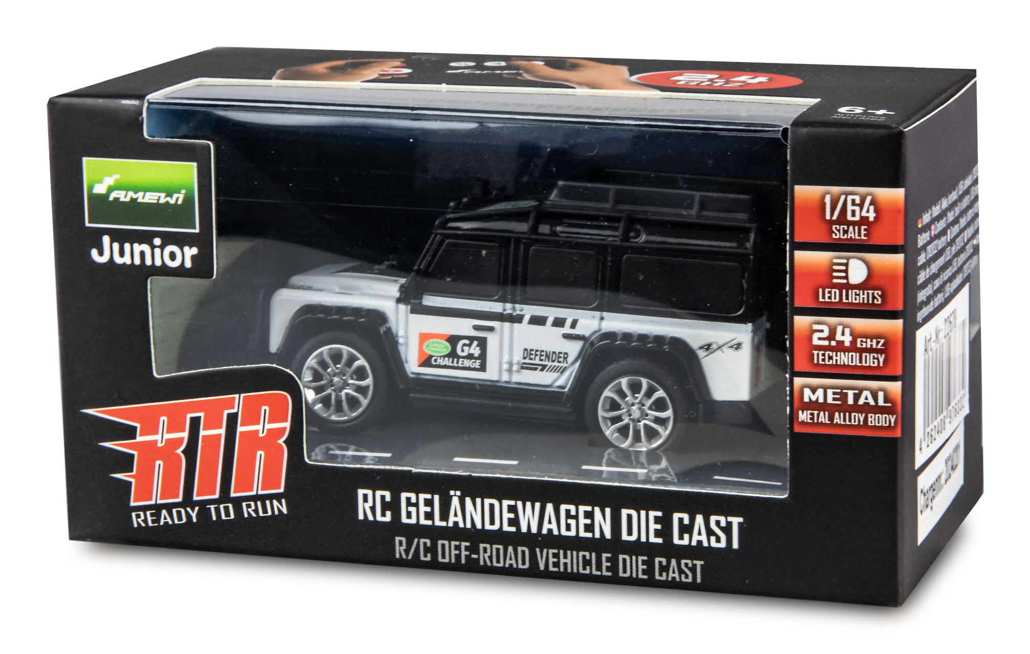 Amewi RC Geländewagen Die Cast 1 64 RTR weiß, Ansicht 3