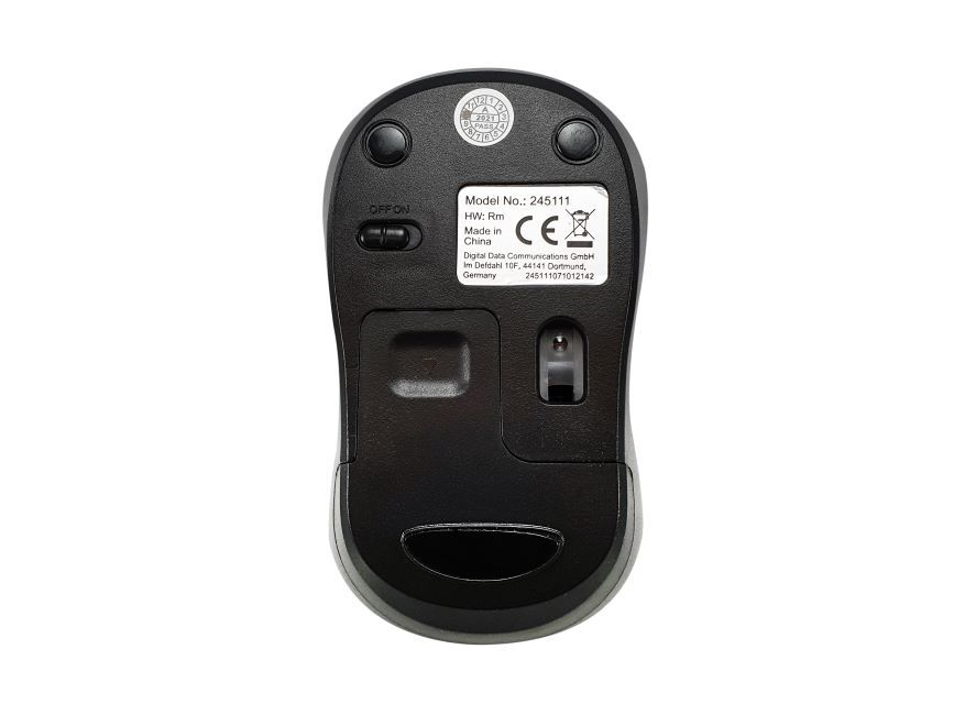 Equip Kabellose komfort-maus - Beidhändig - Optisch - RF Wireless - Blau, Ansicht 2