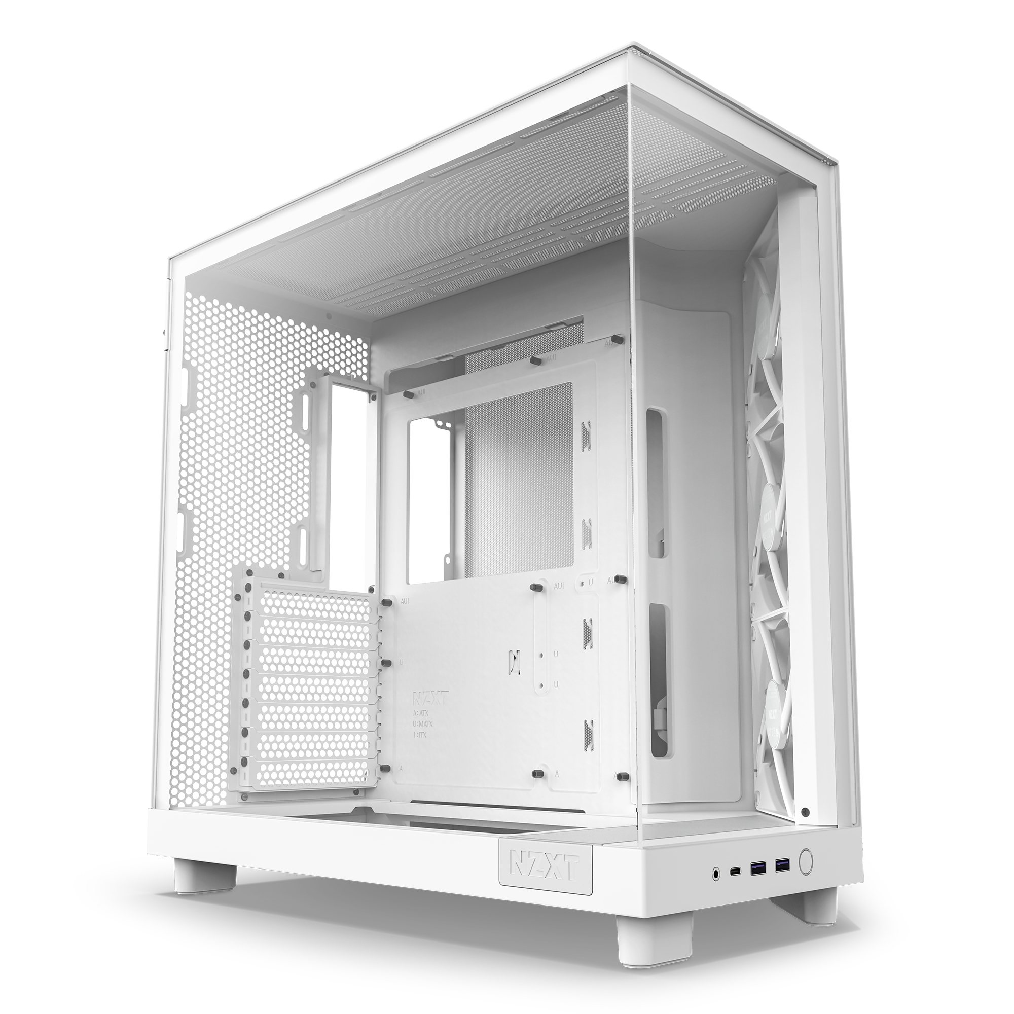 NZXT H6 Flow Compact Dual Chamber Case Matt, Ansicht 3