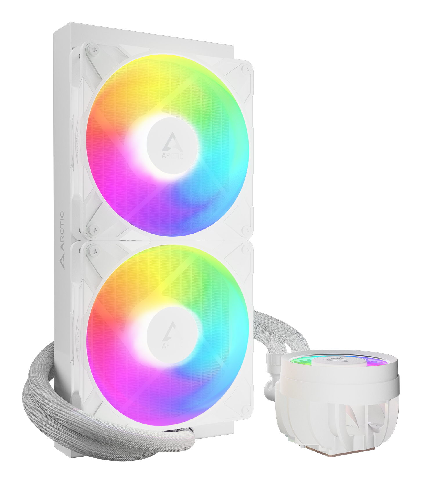 Arctic Liquid Freezer III Pro 280 A-RGB - Wasserkühlung - Kühlergröße: 280 mm - (für: AM5, AM4, LGA1700, LGA1851) - Weiß, Ansicht 3