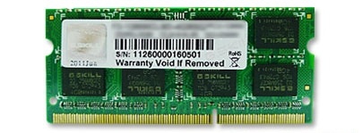 G.Skill SQ Series DDR3 4GB 1600MHz CL11 Ikke-ECC SO-DIMM 204-PIN