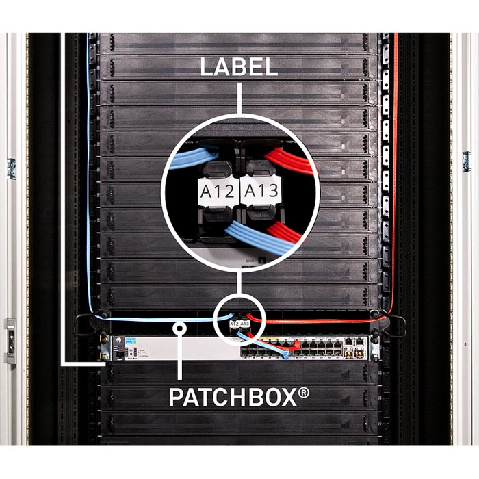 PATCHBOX ID Labels - Kabel-Kennzeichnungsetiketten (Packung mit 96 Stück), Ansicht 4