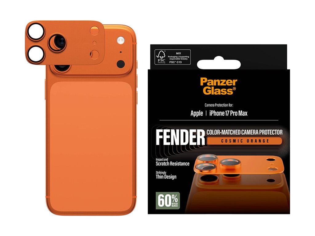 PanzerGlass Fender Camera Prot Cosmic Orange iP 17 Pro Max, Ansicht 3
