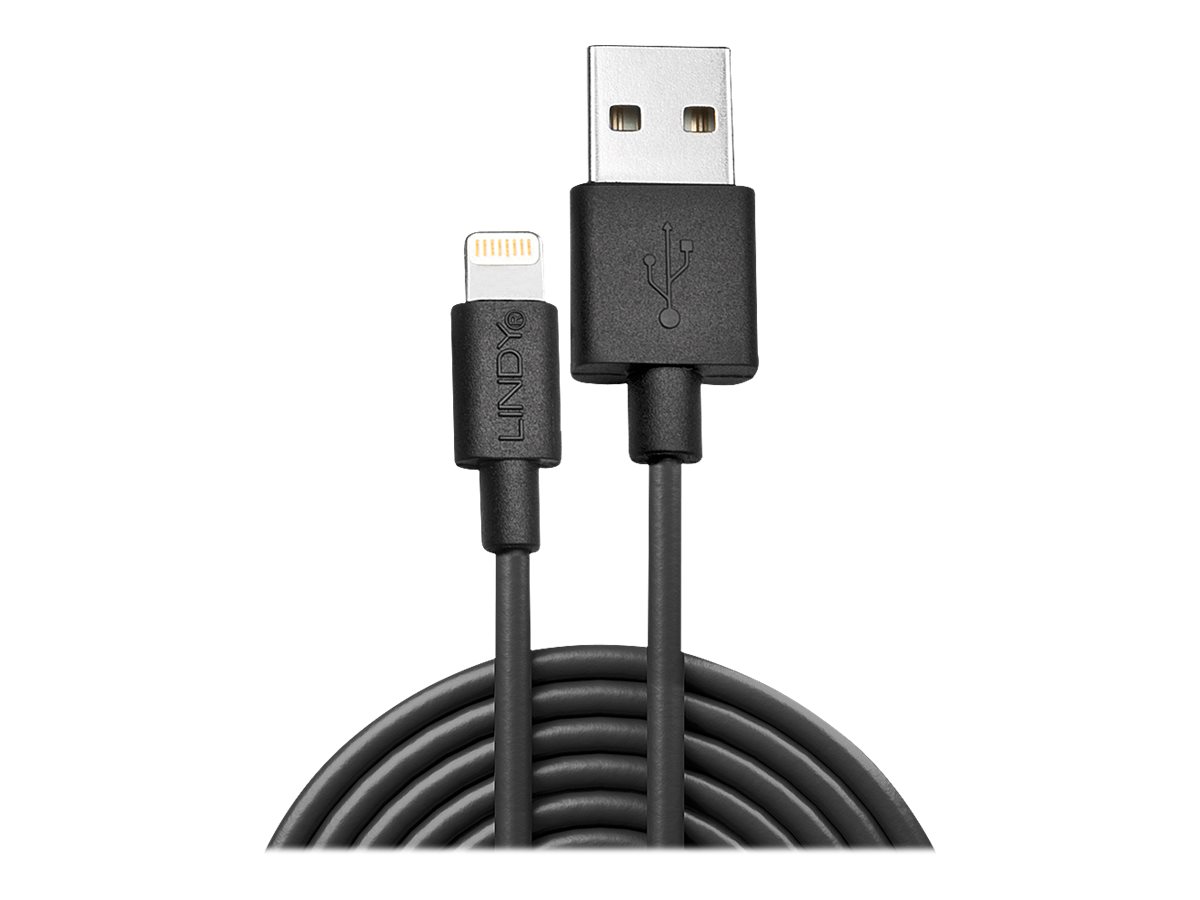 Lindy - Lightning-Kabel - Lightning männlich zu USB männlich - 2 m - Schwarz - halogenfrei