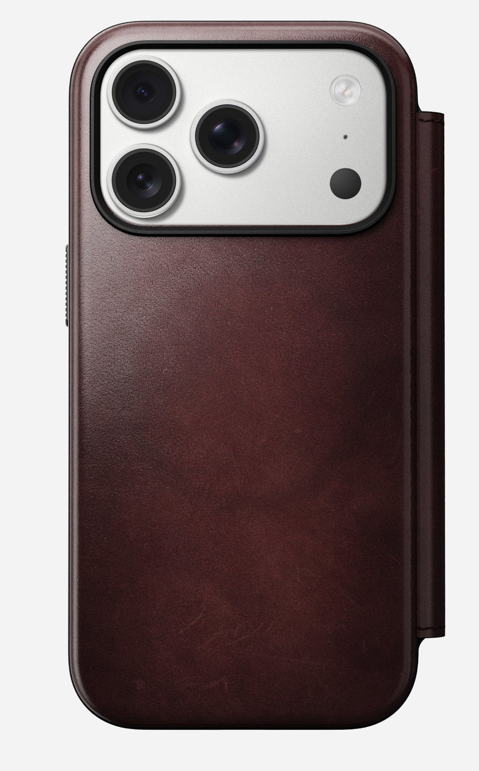 Nomad Modern Leather Folio iPhone 17 Pro Burgundy Horween, Ansicht 4