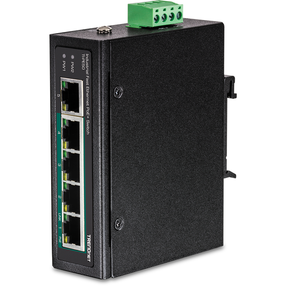 TRENDnet TI-PE50 - Switch - unmanaged - 4 x 10/100 (PoE+), Ansicht 2