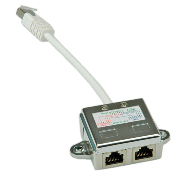 VALUE Netzwerkadapter - RJ-45 (M) zu RJ-45 (W), Ansicht 2