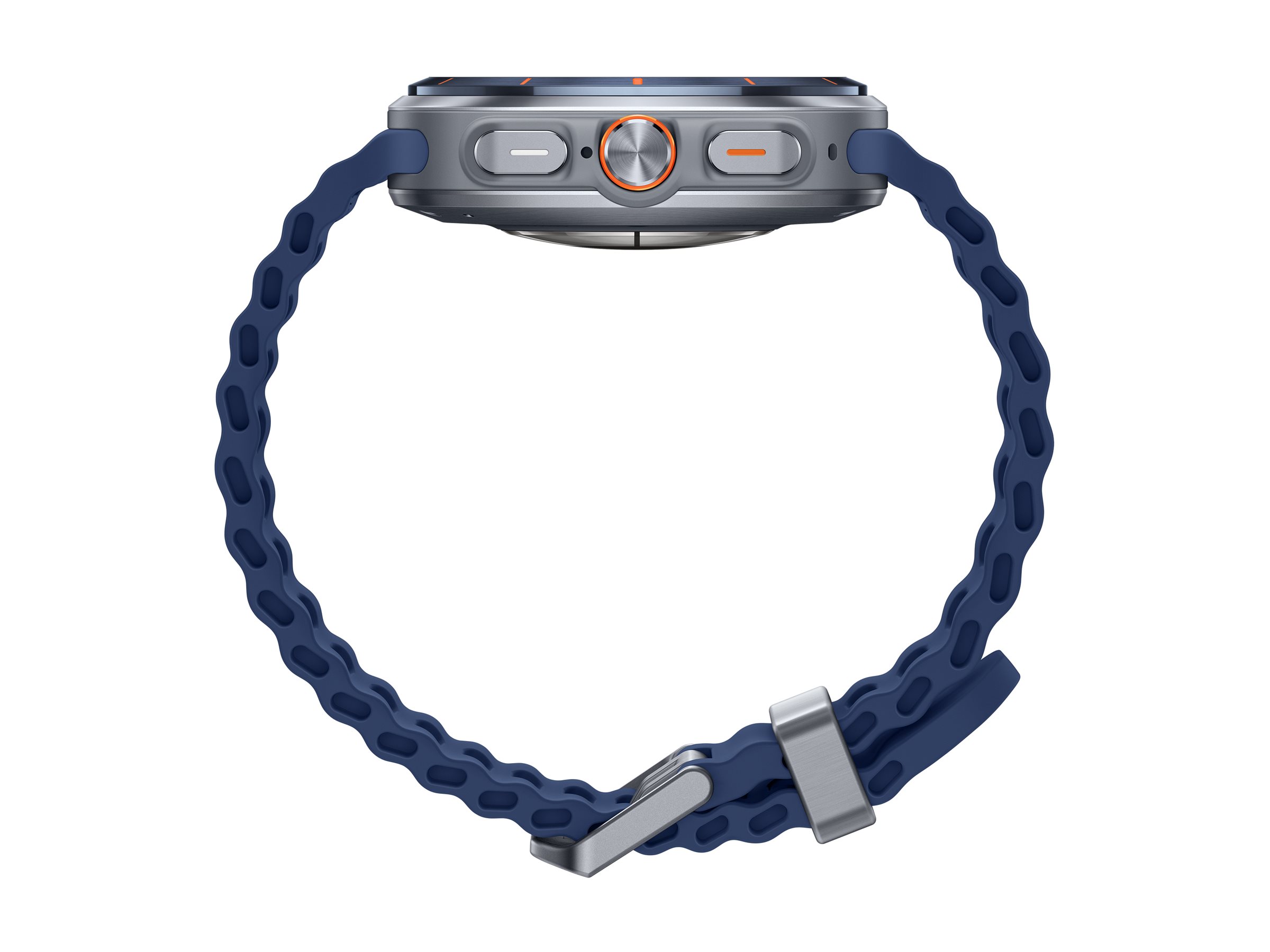 Samsung Galaxy Watch Ultra - 47 mm - Titanium Blue - intelligente Uhr mit Marineband - Blau - S/M/L - 3.73 cm, Ansicht 3