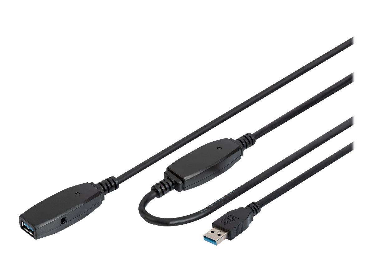 DIGITUS Aktives USB 3.0 Verlängerungskabel 15 m
