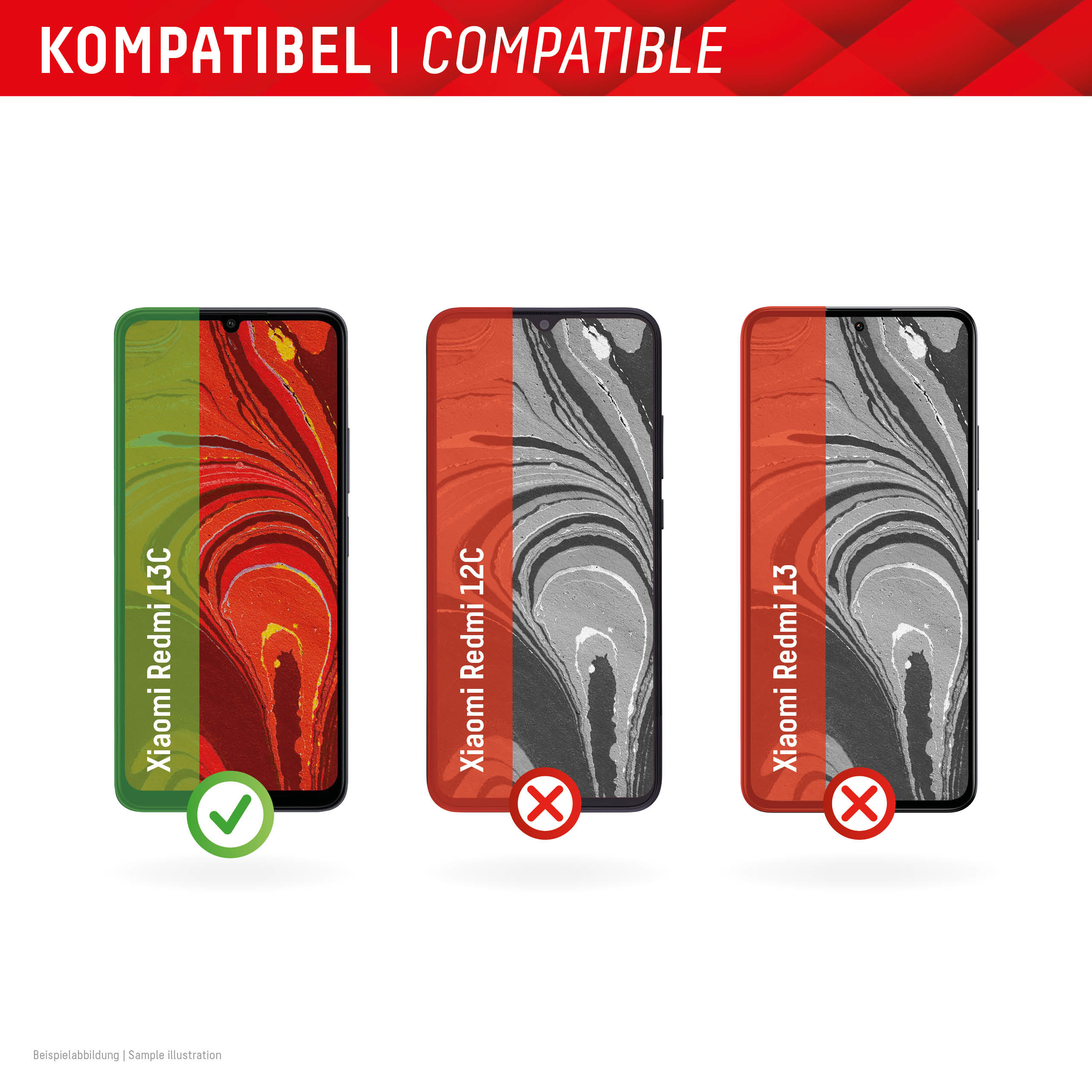 E.V.I. DISPLEX Smart Glass Xiaomi Redmi 13C, Ansicht 2