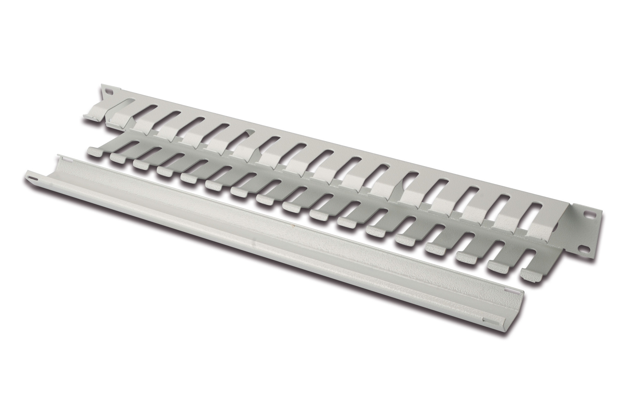 DIGITUS Kabelführungspanel mit abnehmbarer Blende für 483 mm (19)-Schränke, 1HE, Ansicht 2