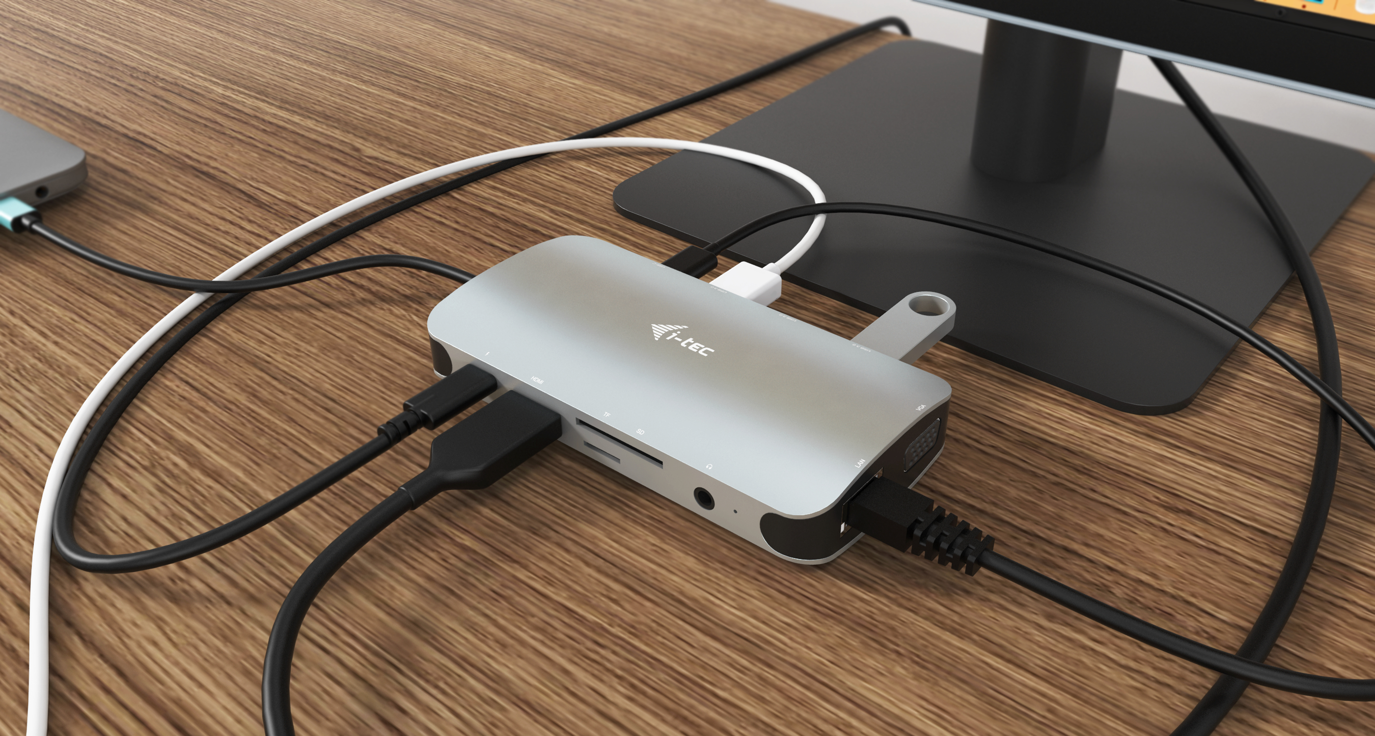 i-tec USB-C Metal Nano Dock HDMI/VGA with LAN + Power Delivery 100 W, Ansicht 4
