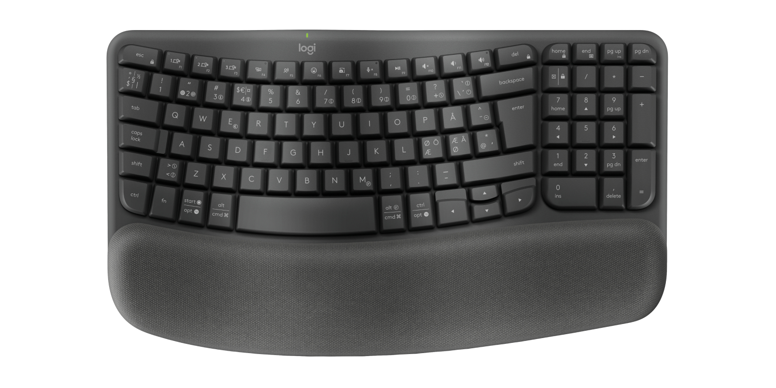 Logitech Wave Keys for Business - Tastatur - kabellos - TL: Nordisch, QWERTY, Ansicht 2