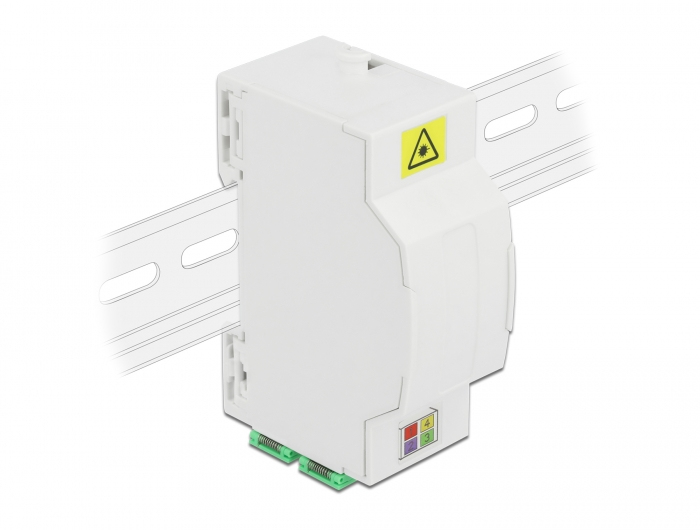 Delock LWL Anschlussdose für Hutschiene 4 x SC Simplex oder LC Duplex, Weiß, Acrylnitril-Butadien-Styrol (ABS), 60,5 mm, 85 mm, 31,5 mm, 1 Stück(e)