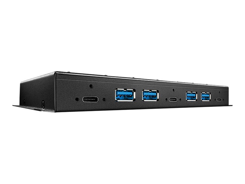 Lindy - Hub - 3 x USB 3.1 Gen 2 + 4 x USB 3.1 - an Rack montierbar - Gleichstrom