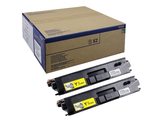 Brother TN900y - 2er-Pack - Gelb - original