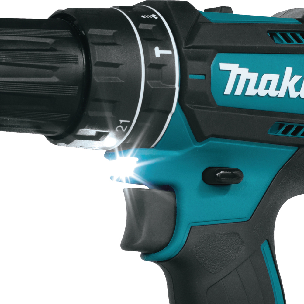 Makita DHP482RFX9 Akku-Schlagbohrschrauber inkl. Koffer + 2 Akkus 3.0Ah + Zubehör, Ansicht 3