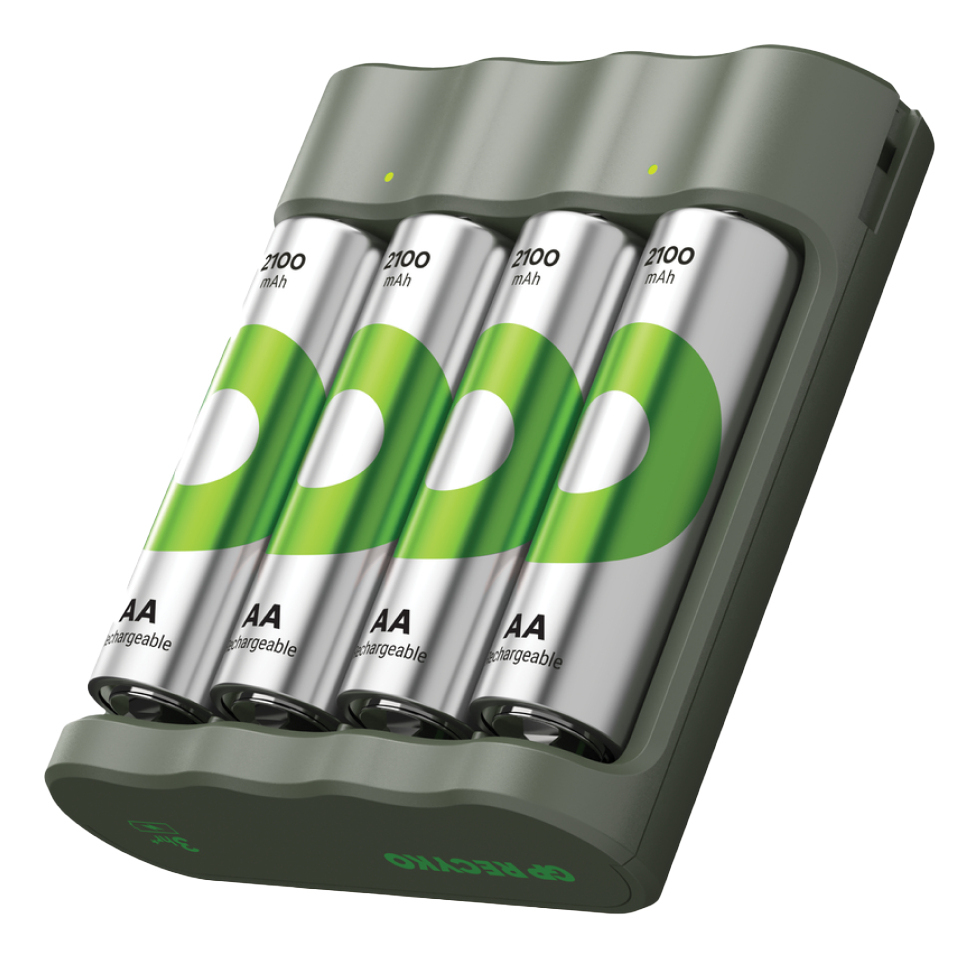 GP Batteries ReCyko Everyday Charger (USB) B441 inkl. 4x AA NiMh 2100mAh, Ansicht 2