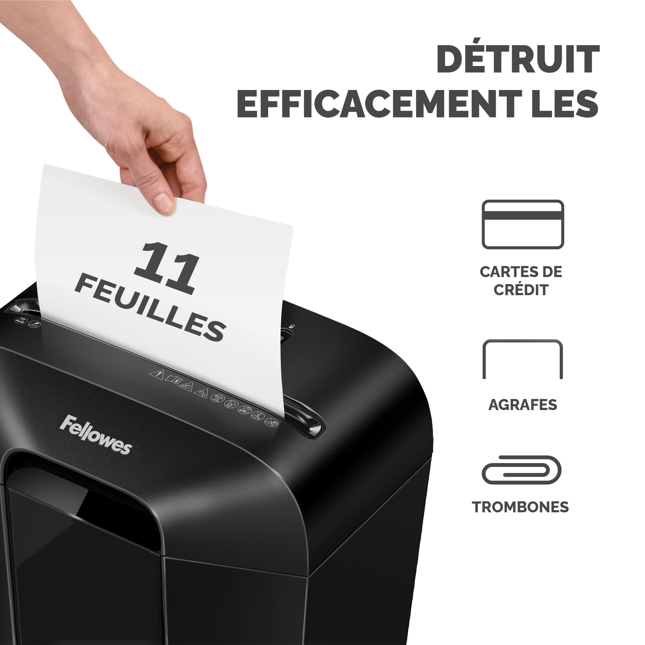 Fellowes Powershred LX70 - Vorzerkleinerer - Partikelschnitt, Ansicht 3