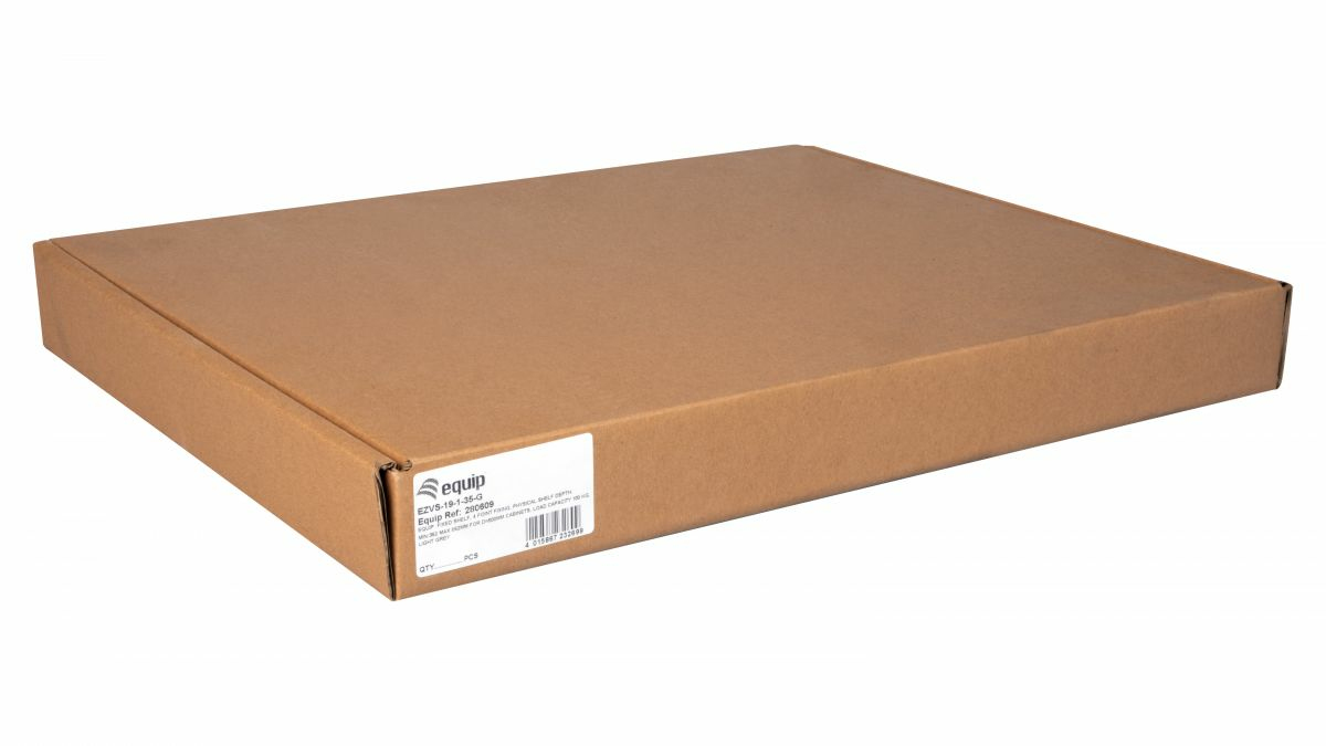 Equip Fachboden variabel 19 für Serverschränke 1U 35cm sw - 0,35 m, Ansicht 3