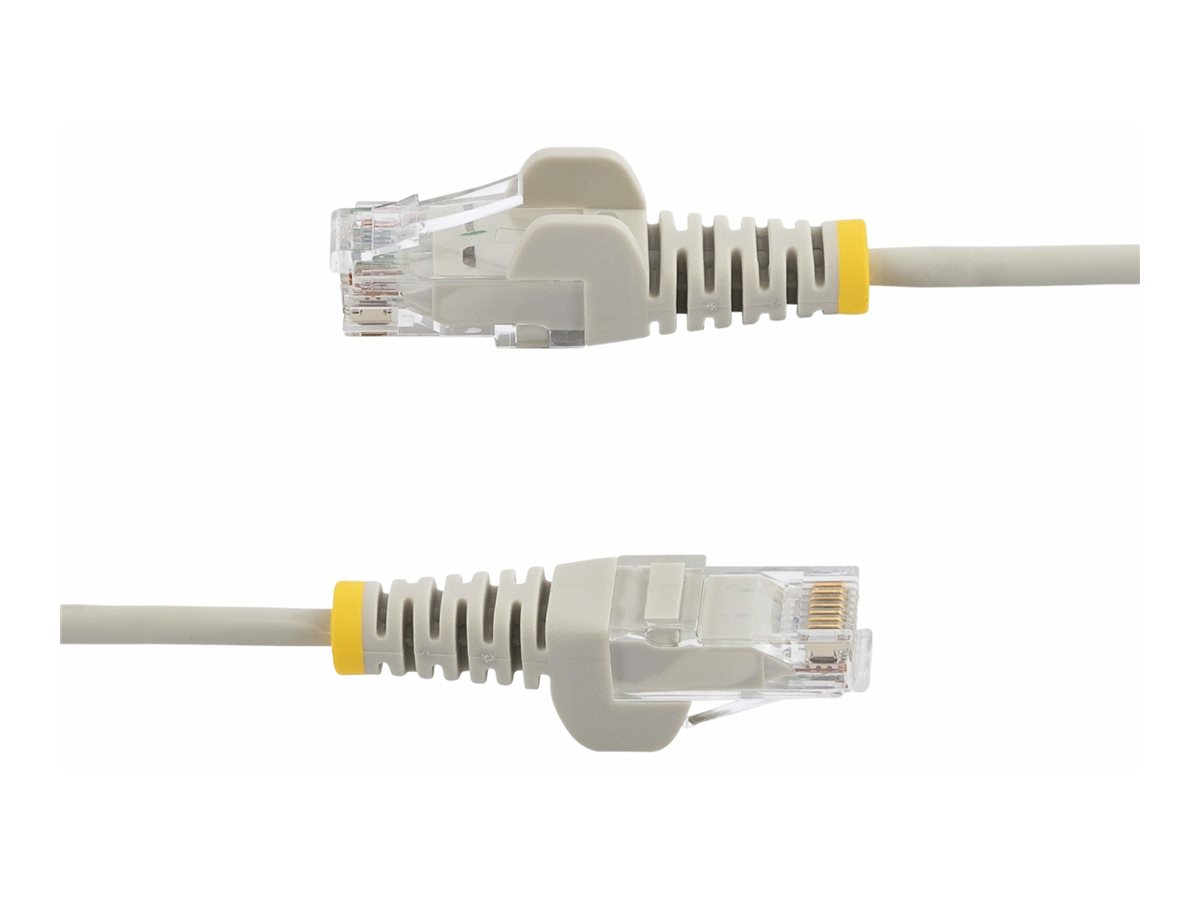 StarTech.com 3m Slim LSZH CAT6 Ethernet Cable, 10 Gigabit Snagless RJ45 100W PoE Patch Cord, CAT 6 10GbE UTP Network Cable w/Strain Relief, Grey, ETL, Low Smoke Zero Halogen - Category 6 - 28AWG (N6PAT300CMGRS)