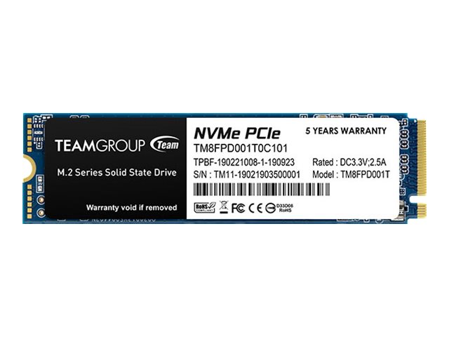Team Group MP33 Pro - SSD - 1 TB - intern - M.2 2280 - PCIe 3.0 x4 (NVMe)