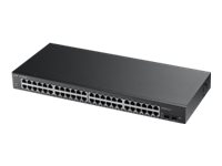 Zyxel GS1900-48 - Switch - Smart - 48 x 10/100/1000 + 2 x Gigabit SFP - Desktop, an Rack montierbar, wandmontierbar