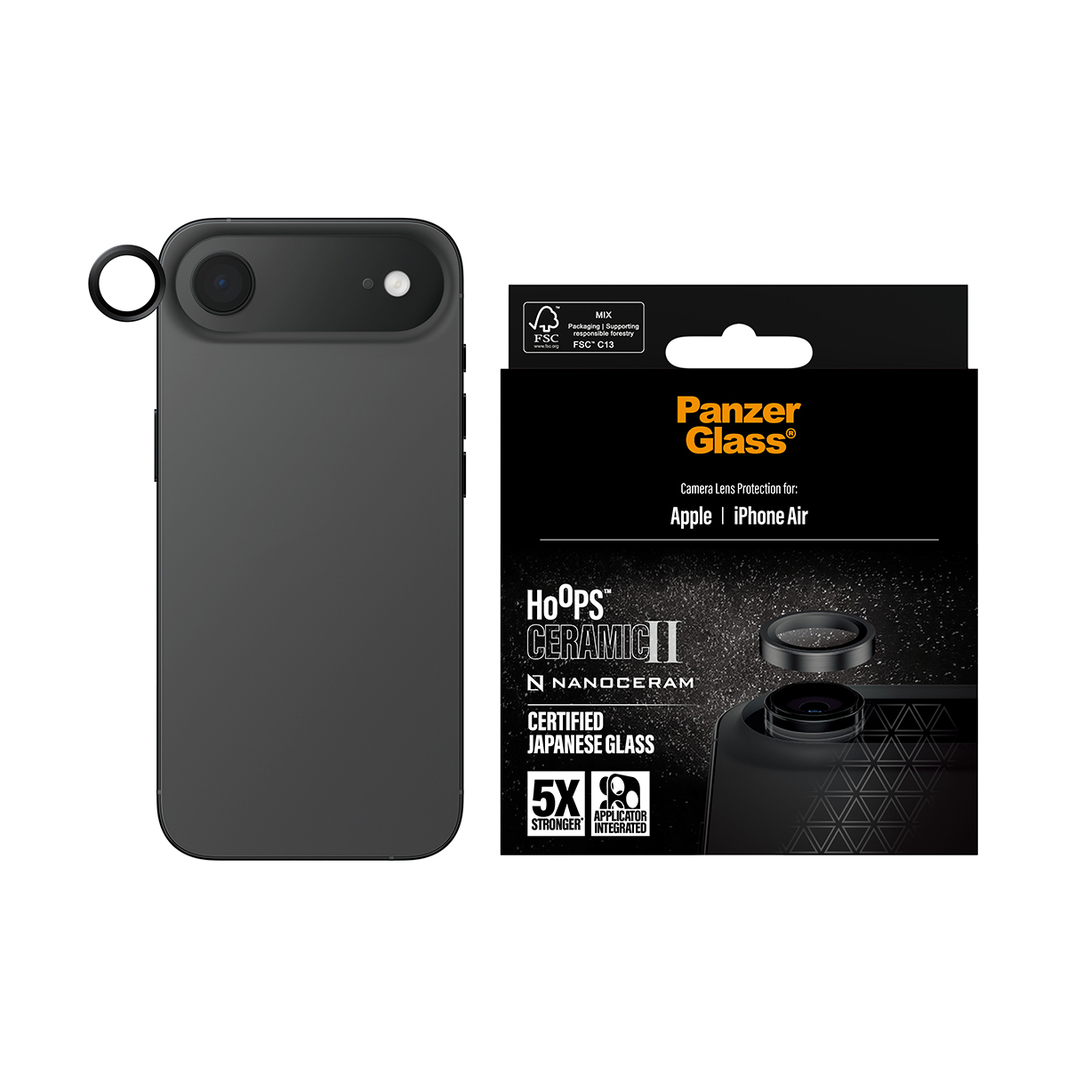 PanzerGlass Hoops Ceramic II iPhone Air, Ansicht 3