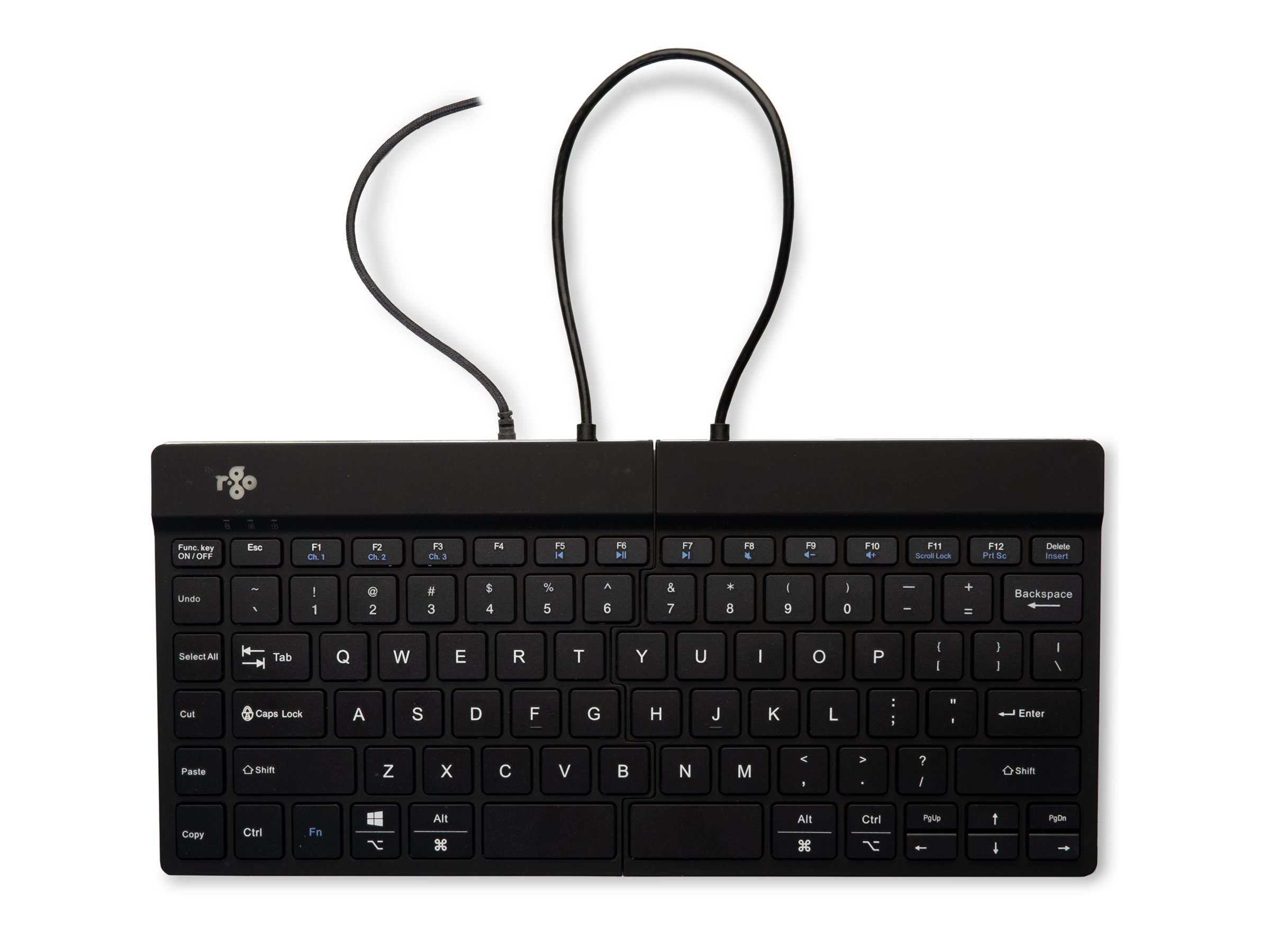 R-Go Split Ergonomische Tastatur - TL: US, QWERTY, Ansicht 4