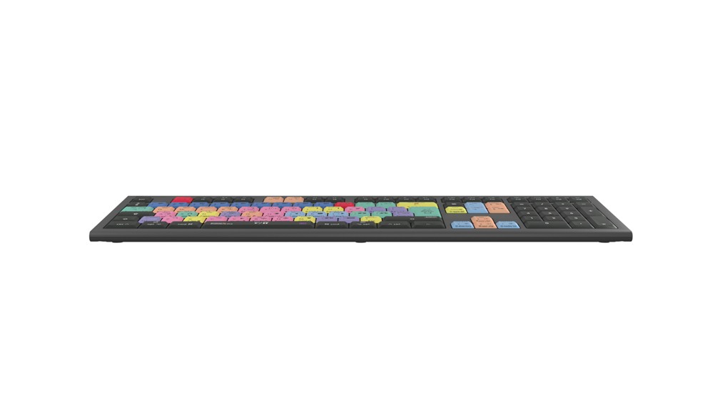 Logickeyboard LKB-PPROCC-A2M-UK - Kabelgebunden - USB - Scherenschalter - LED - Schwarz - TL: UK, QWERTY, Ansicht 4