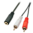 Lindy Premium - Audio-Adapter - 0.08 mm² - Stereo Mini-Klinkenstecker (W)