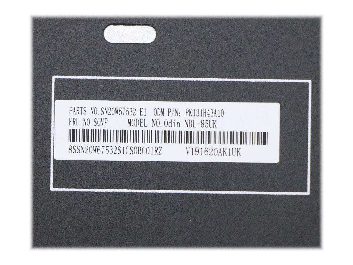 Lenovo Sunrex - Ersatztastatur Notebook - Schwarz - TL: UK, QWERTY, Ansicht 3