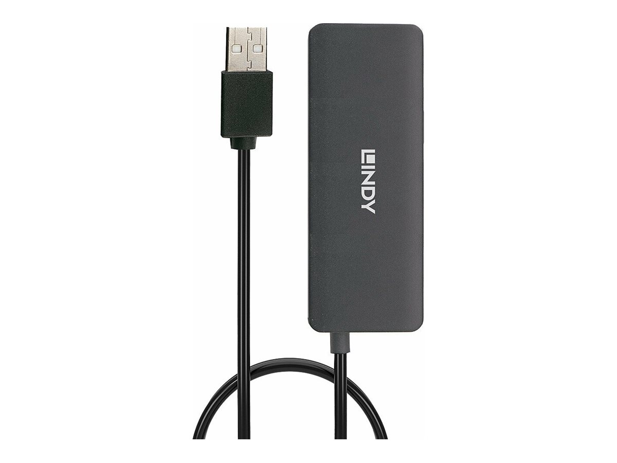 Lindy Hub - 4 x USB 2.0 - Desktop, Ansicht 3