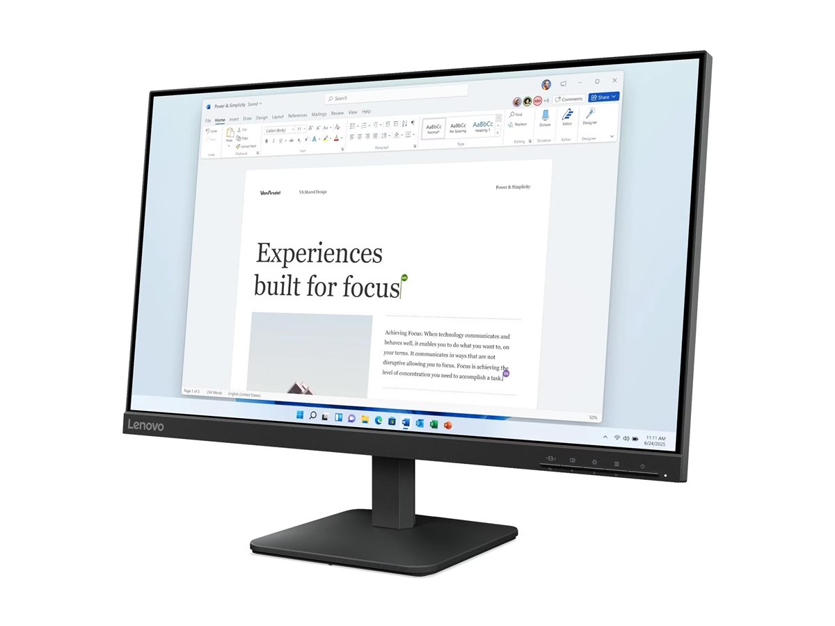 Lenovo L24-41 - LED-Monitor - 61 cm (24") (23.8" sichtbar)