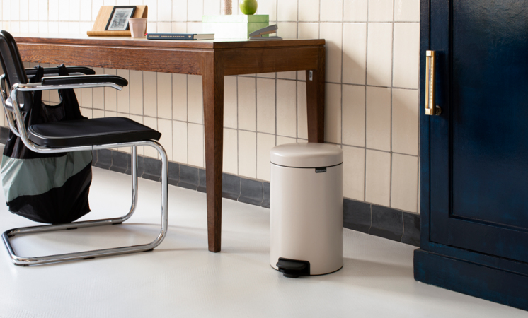 Brabantia NewIcon - 12 l - Rund - Beige - Terrasse - Belgien - 25,1 cm, Ansicht 2