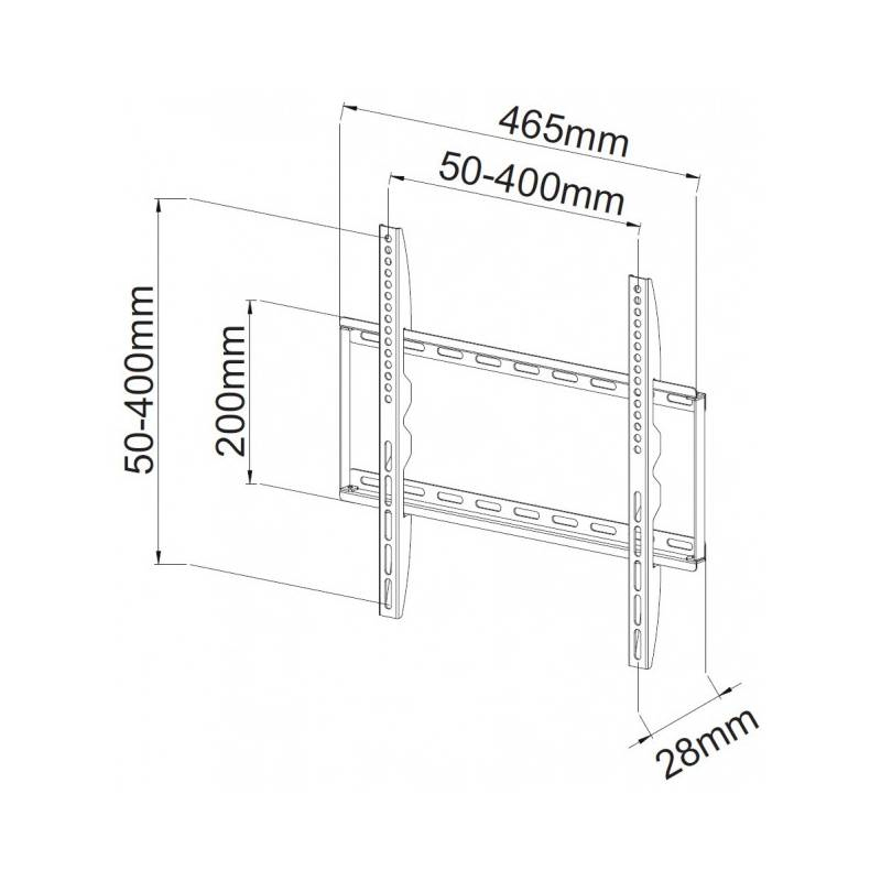 Techly Klammer - für LCD-Display - weiß - Bildschirmgröße: 58.4-139.7 cm (23-55), Ansicht 3