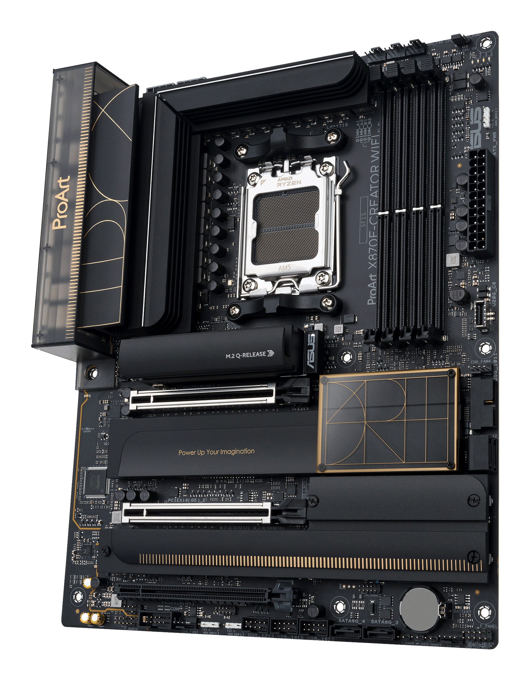 ASUS ProArt X870E-CREATOR WIFI - Motherboard - ATX - Socket AM5 - AMD X870E Chipsatz - USB4, USB-C 3.2 Gen 2x2, Ansicht 4