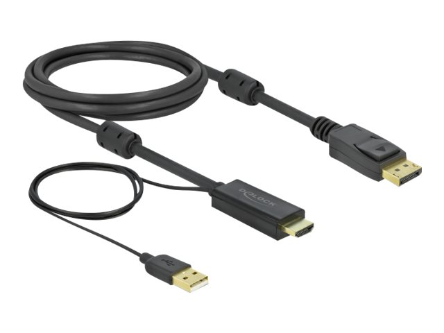 Delock Video- / Audiokabel - HDMI, USB (nur Strom)