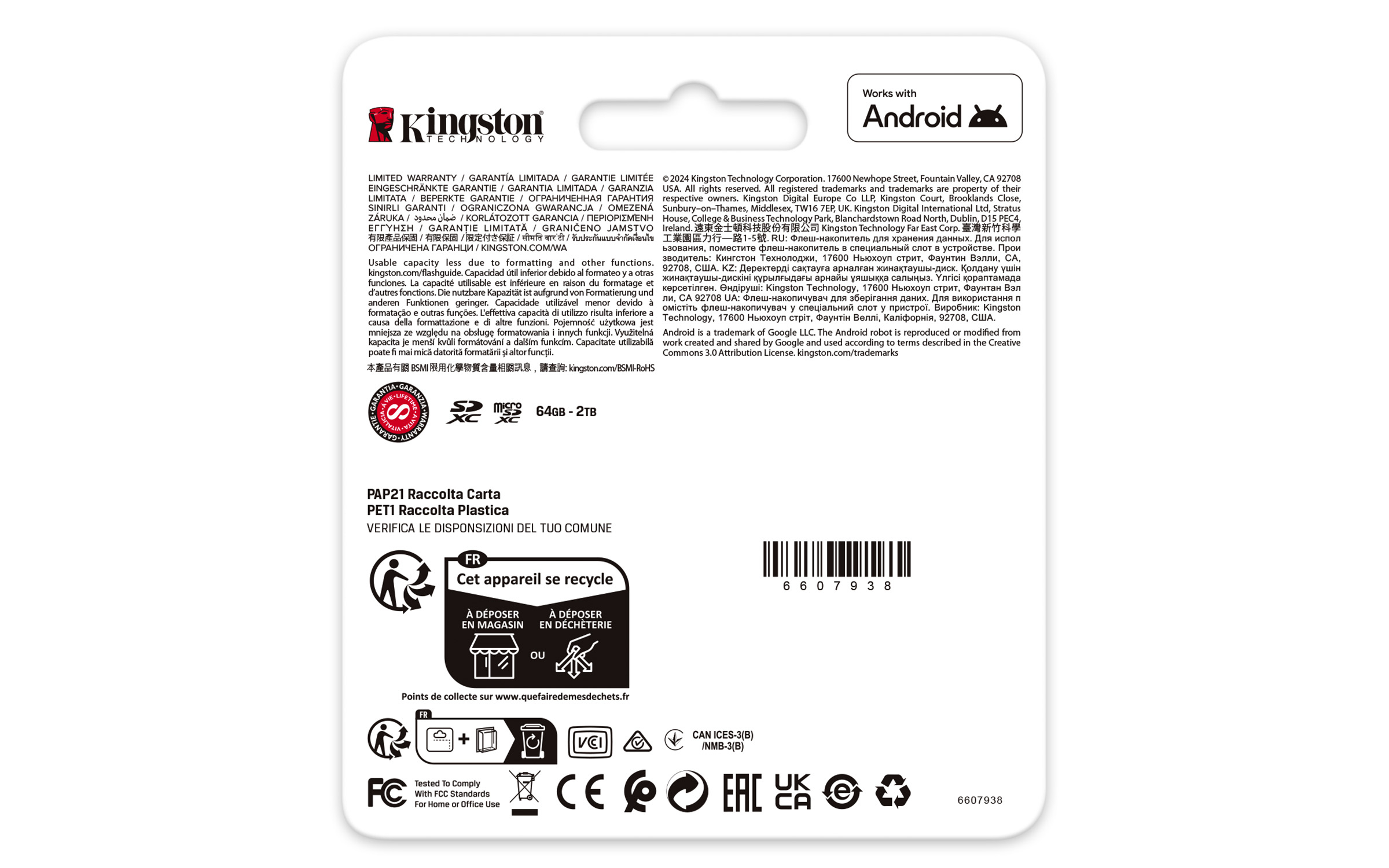 Kingston 128GB microSDXC Canvas Go Plus Gen4 200MB/s A2 U3 V30 Card+ Adapter - Micro SD - Secure Digital (SD), Ansicht 4
