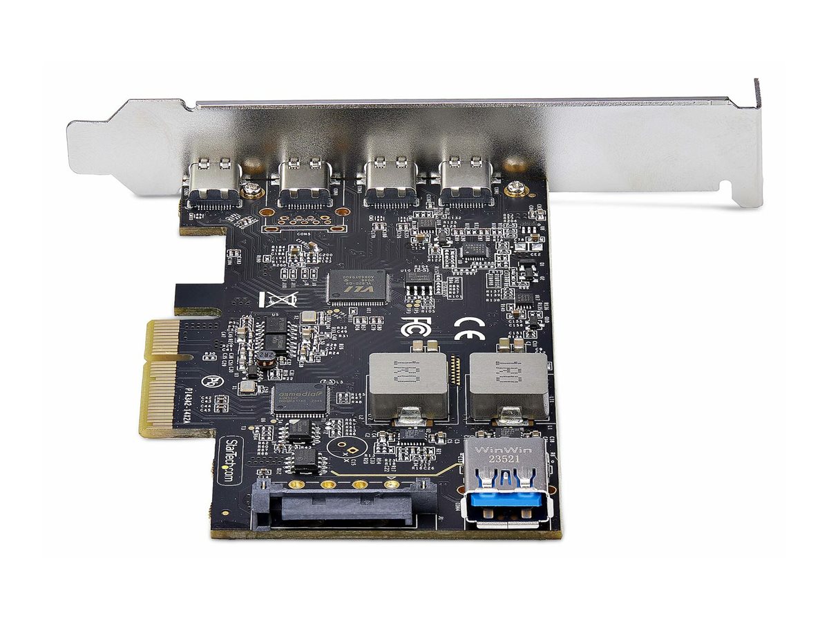 StarTech.com 5-Port USB PCIe Card, USB 3.2 10Gbps, PCI Express Card with 4x USB-C Ports, 1x USB-A Internal Port, Ansicht 5