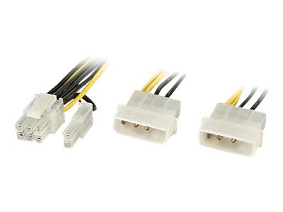 Lindy - Stromkabel - interne Stromversorgung, 4-polig (M) zu 8-poliger PCIe Power (6+2) (M) - 40 cm