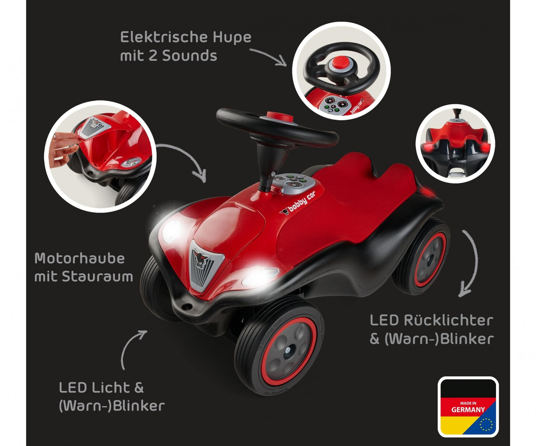 BIG Spielwarenfabrik Bobby Car Next 2.0 rot/anthrazit, Ansicht 4