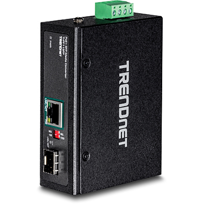 TRENDnet TI-PF11SFP - Medienkonverter - GigE - 10Base-T, 100Base-TX, 1000Base-T - RJ-45 / SFP (mini-GBIC), Ansicht 2