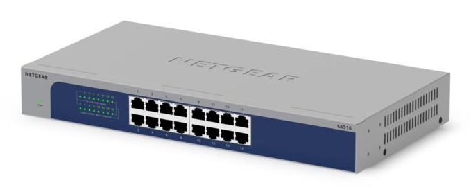 Netgear GS516-300EUS 16-Port Gigabit Ethernet u - Switch - 1 Gbps, Ansicht 4