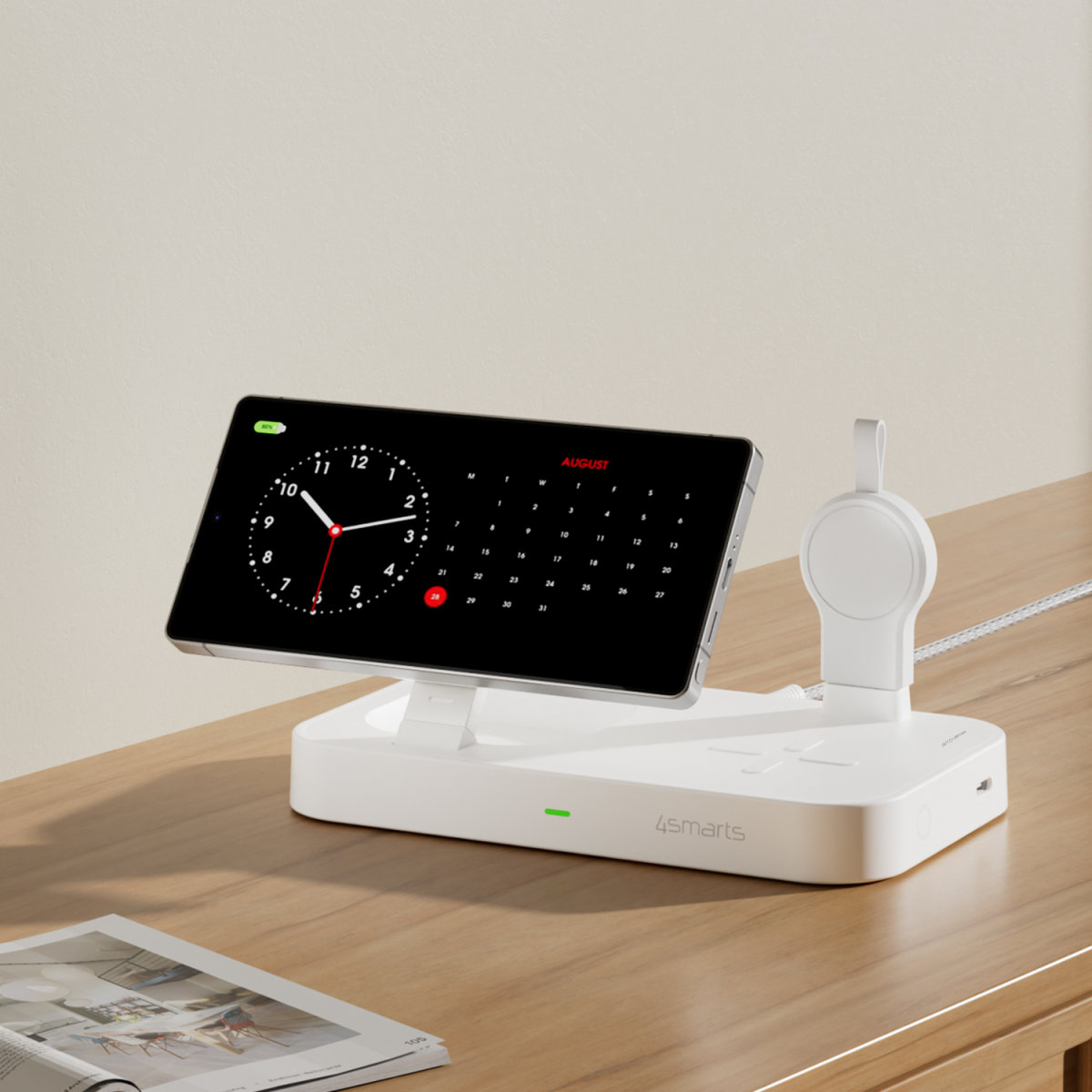 4smarts Qi2 Ladestation Trident mit Charger für Samsung Watch, Ansicht 2