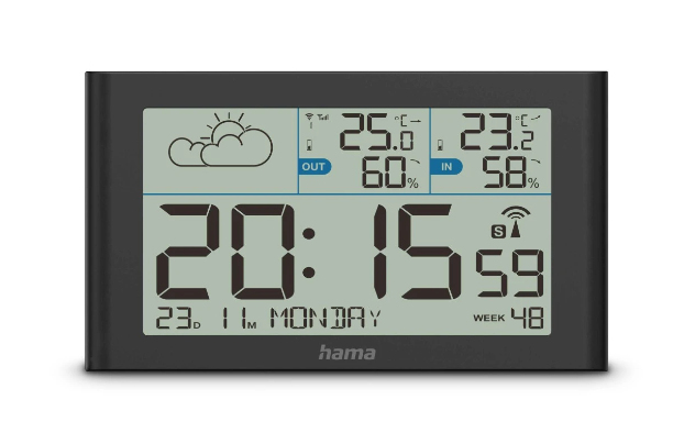 Hama Wetterstation Sylt Schwarz, Ansicht 3