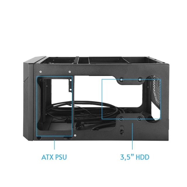 Chieftec Pro Cube Mini CN-01B-OP - ATX Case - keine Spannungsversorgung (ATX), Ansicht 4