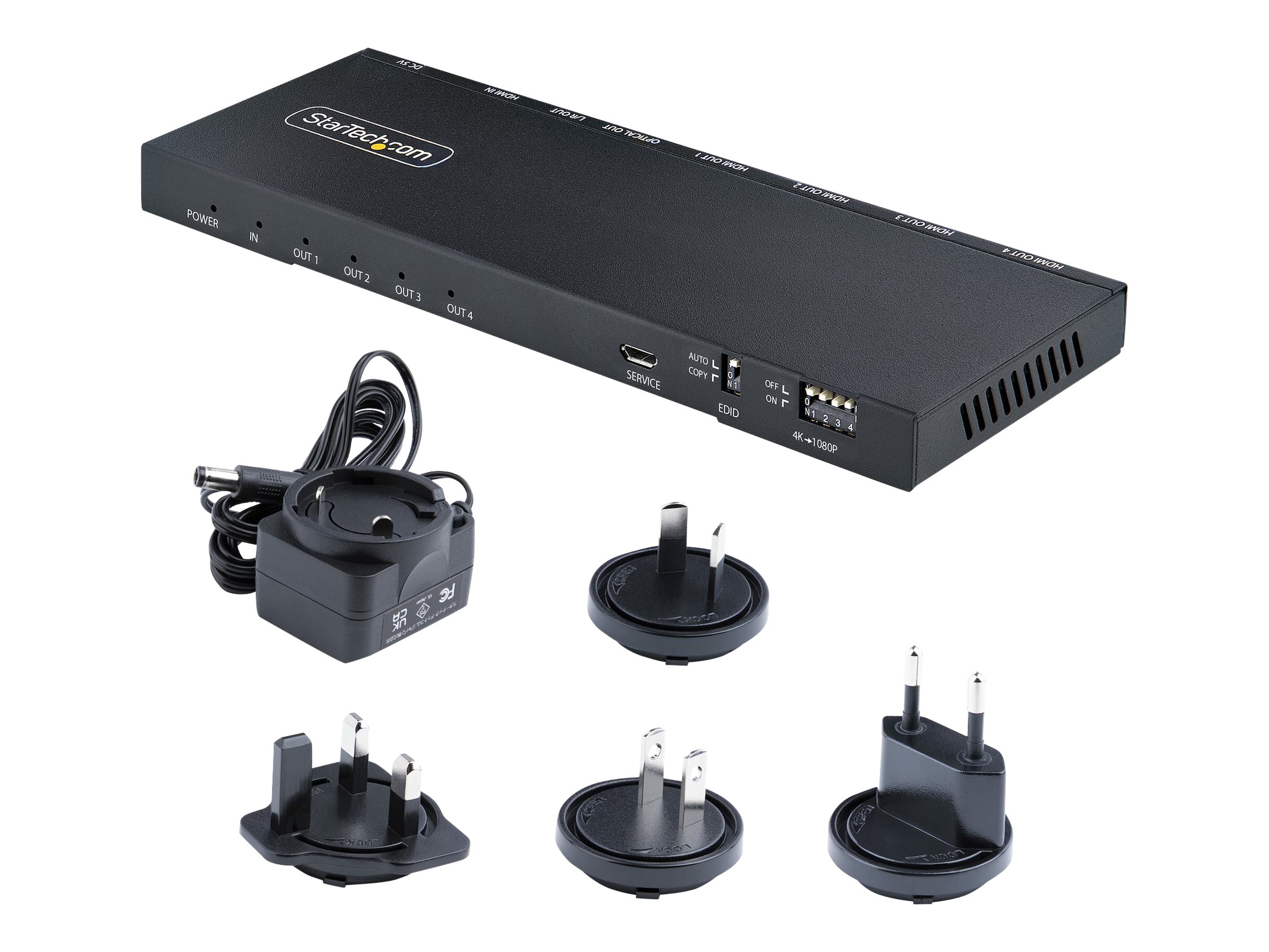 STARTECH 4-PORT HDMI SPLITTER 4K 60HZ (HDMI-SPLITTER-44K60S)