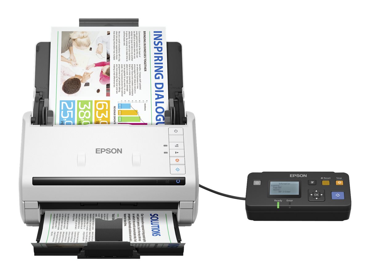 Epson WorkForce DS-770II - Dokumentenscanner - Duplex - 215.9 x 6096 mm - 600 dpi x 600 dpi - bis zu 45 Seiten/Min. (einfarbig)