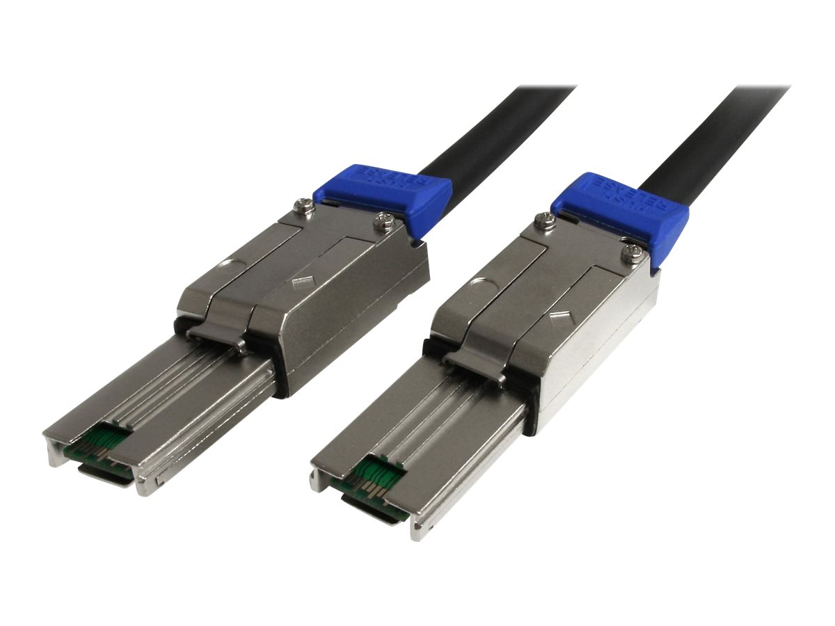 StarTech.com SAS Kabel extern SFF-8088 to SFF-8088 Mini SAS Kabel (26pin) 1m Anschlusskabel - 2 x SFF-8088 (26pin Mini SAS) Plug - Externes SAS-Kabel - TAA-konform - SAS 6Gbit/s - 4-Lane